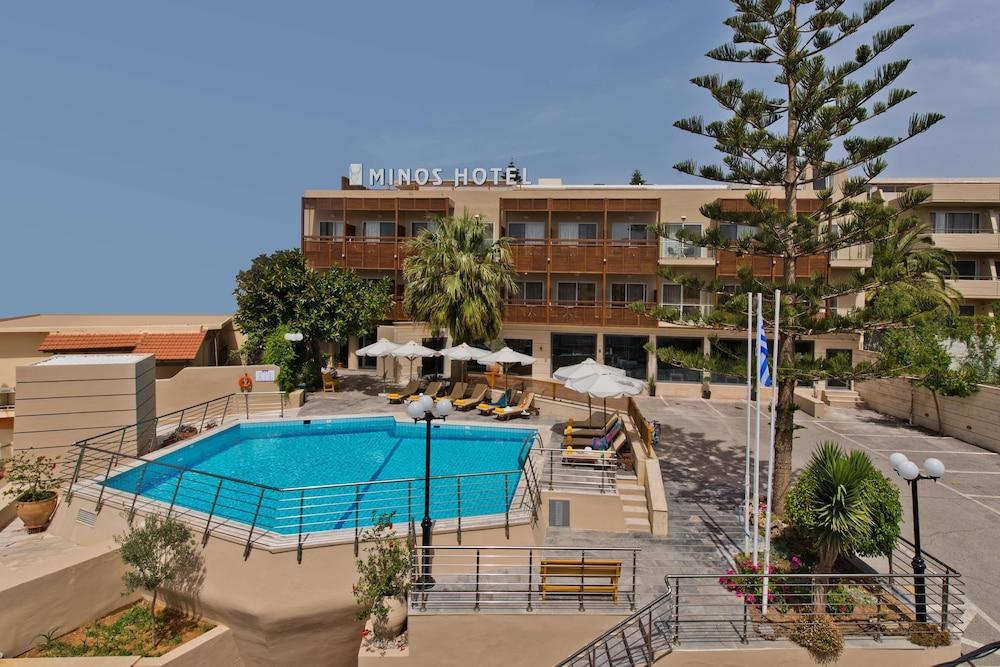 Minos Hotel Rethymno Exterior foto