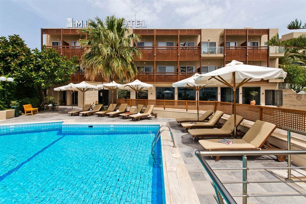 Minos Hotel Rethymno Exterior foto