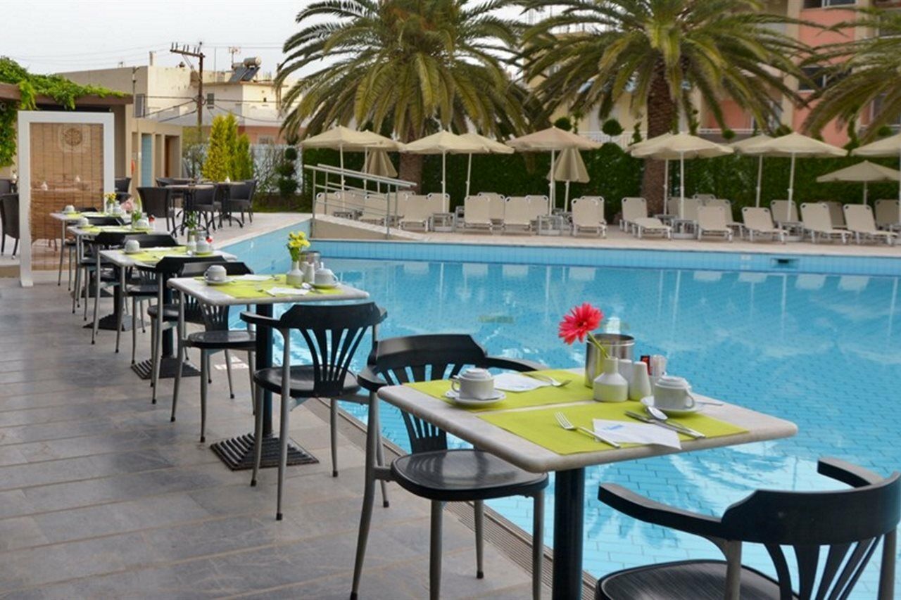 Minos Hotel Rethymno Exterior foto