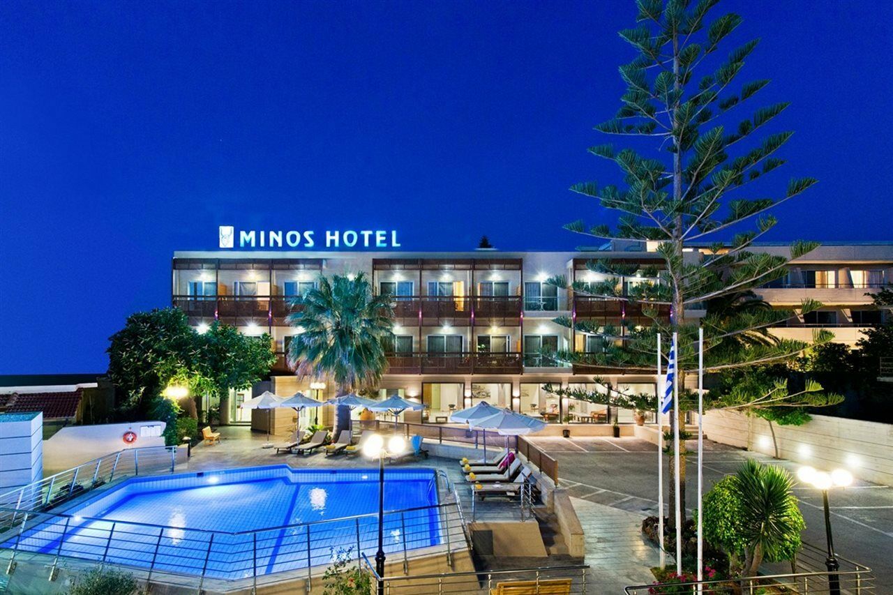 Minos Hotel Rethymno Exterior foto
