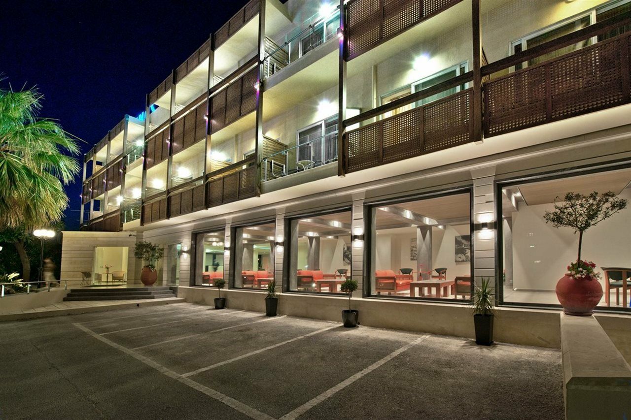 Minos Hotel Rethymno Exterior foto